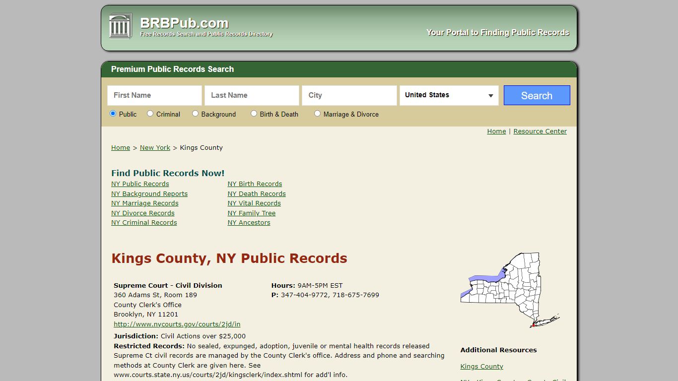 Kings County Public Records | Search New York Government ...